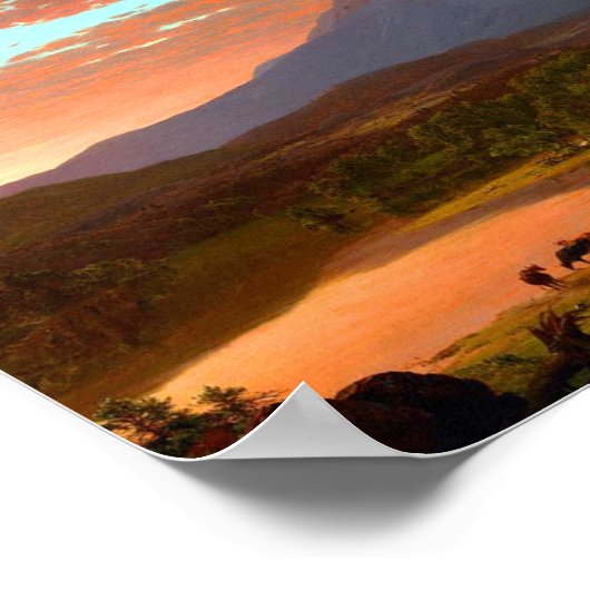 Mount door Frederic Edwin Church Poster (Hoek)