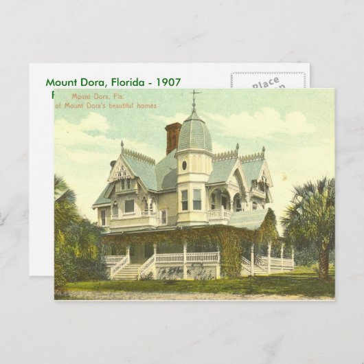 MOUNT DORA, FL - 1907 BRIEFKAART (Voorkant / Achterkant)