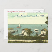 Mount Dora, Fl - Boat House Row - 1907 Briefkaart (Voorkant / Achterkant)