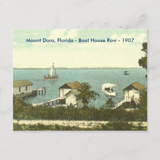 Mount Dora, Fl - Boat House Row - 1907 Briefkaart