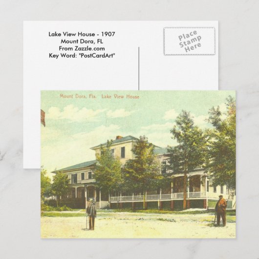 MOUNT DORA, FL - Lake Uitzicht House - 1907 Briefkaart (Voorkant / Achterkant)