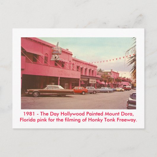 Mount Dora, Fl - Painted Pink Briefkaart (Voorkant)