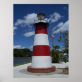 Mount Dora Florida Lighthouse Lake Marker Poster (Voorkant)