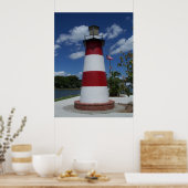 Mount Dora Florida Lighthouse Lake Marker Poster (Keuken)