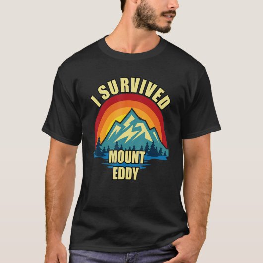Mount Eddy Hiking Mountian Climming T-shirt (Voorkant)