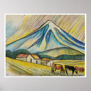 Mount Egmont - Archief Art Print