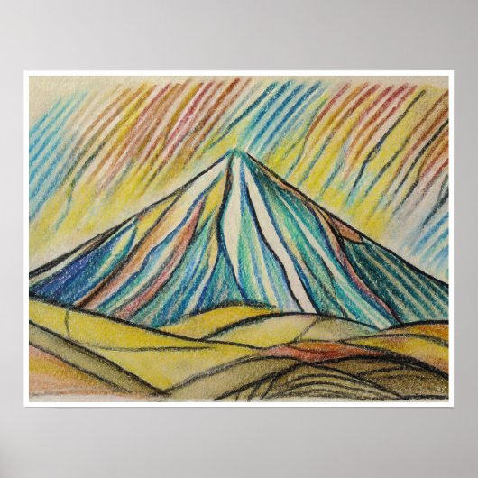 Mount Egmont - Archief Art Print (Voorkant)