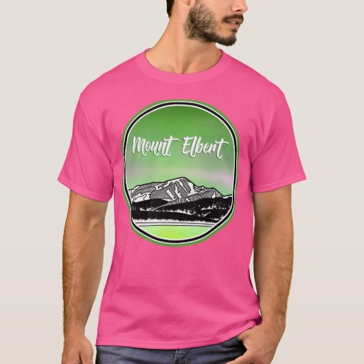 Mount Elbert Baseball Sleeve T-shirt (Voorkant)