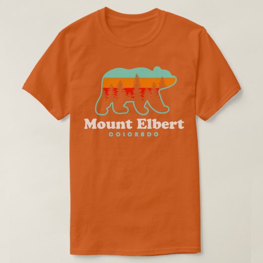 Mount Elbert Colorado Hike Beer Retro T-shirt (Design voorkant)