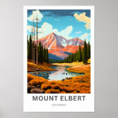 Mount Elbert Colorado Reisprint Poster (Voorkant)