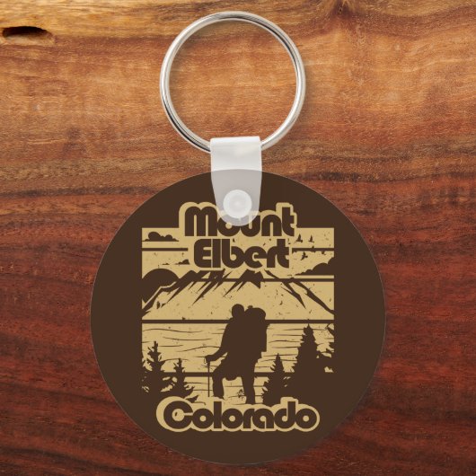 Mount Elbert Colorado Sleutelhanger (Achterkant)