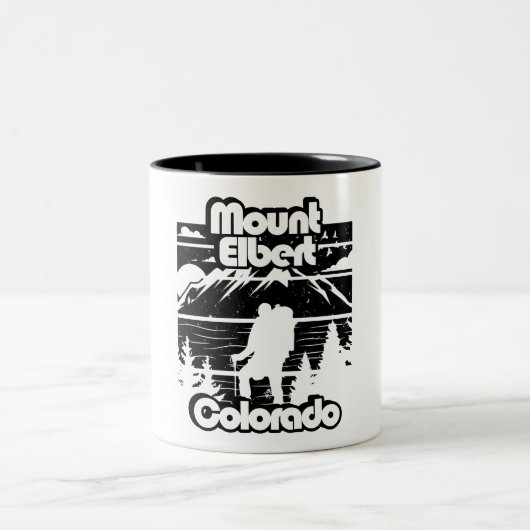 Mount Elbert Colorado Tweekleurige Koffiemok (Center)