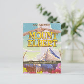 Mount Elbert, Colorado USA reisposter Briefkaart (Staand voorkant)