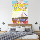 Mount Elbert, Colorado USA reisposter Canvas Afdruk (Insitu (Slaapkamer))