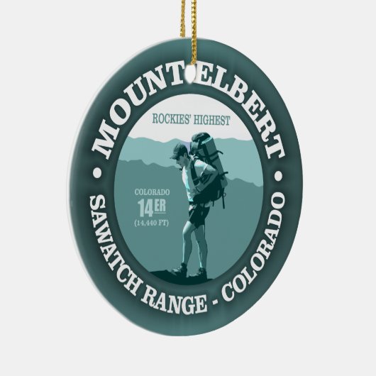 Mount Elbert Keramisch Ornament (Rechts)