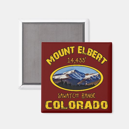 Mount Elbert Magneet (Voorkant / Achterkant)