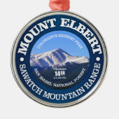 Mount Elbert Metalen Ornament (Voorkant)