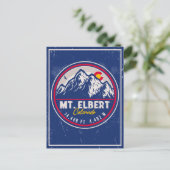 Mount Elbert Mount Elbert 14ers Retro Sunset Briefkaart (Staand voorkant)