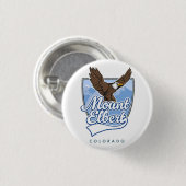 Mount Elbert Reis patch Ronde Button 3,2 Cm (Voorkant /achterkant)
