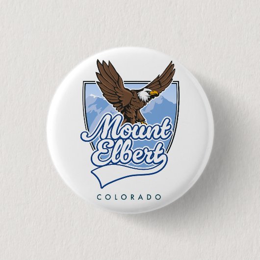 Mount Elbert Reis patch Ronde Button 3,2 Cm (Voorkant)
