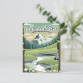 Mount Elbert Rocky Mountains Reisposter Briefkaart (Staand voorkant)