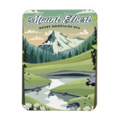Mount Elbert Rocky Mountains Reisposter Magneet (Verticaal)