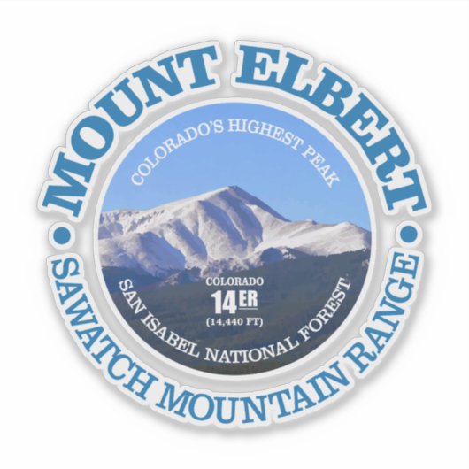 Mount Elbert Sticker (Voorkant)