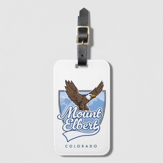Mount Elbert Travel patch Bagagelabel (Voorkant (verticaal))