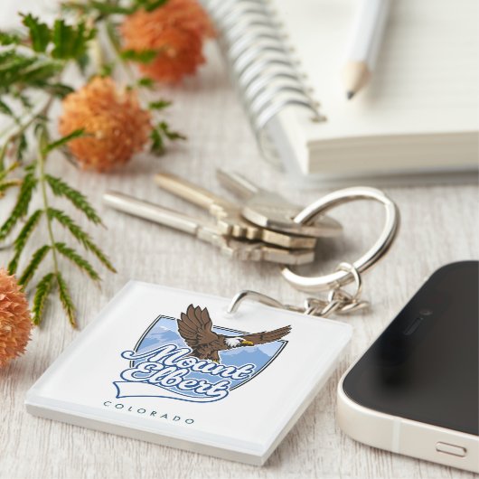 Mount Elbert Travel patch Sleutelhanger (Voorkant Rechts)