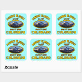 Mount Elbert Vierkante Sticker (Vel)