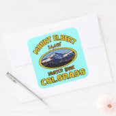 Mount Elbert Vierkante Sticker (Envelop)