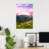 Mount Elbrus Rusland Reisposter Poster (Thuiskantoor)