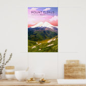 Mount Elbrus Rusland Reisposter Poster (Keuken)