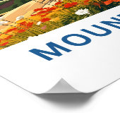 Mount Elbrus Rusland Reisprint Poster (Hoek)