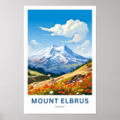 Mount Elbrus Rusland Reisprint Poster (Voorkant)