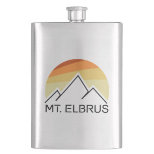 Mount Elbrus Russia Retro Flacon