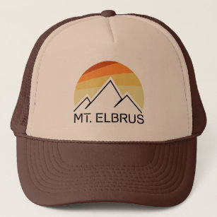 Mount Elbrus Russia Retro Trucker Pet