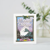 Mount Elbrus, Russische reisposter Briefkaart (Staand voorkant)