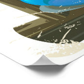 Mount Elbrus, Russische reisposter Poster (Hoek)