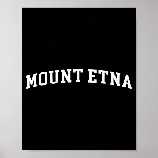 Mount Etna  Poster (Voorkant)