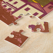 Mount Etna Sicilië Reizen Kunst Vintage Legpuzzel (Zijkant)