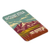 Mount Etna Sicilië Reizen Kunst Vintage Magneet (Rechterzijde)