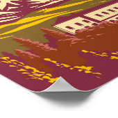 Mount Etna Sicilië Reizen Kunst Vintage Poster (Hoek)