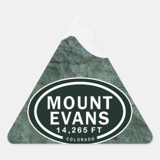 Mount Evans 14,265 FT CO Mountain Stickers (Voorkant)