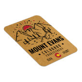 Mount Evans Colorado 14ers Mountain Minimalist Magneet (Rechterzijde)