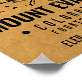 Mount Evans Colorado 14ers Mountain Minimalist Poster (Hoek)