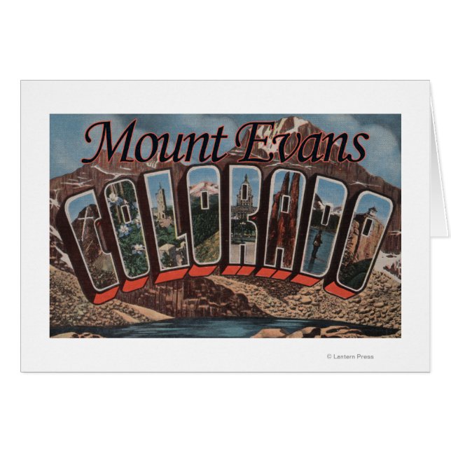 Mount Evans, Colorado - grote letterscènes (Voorkant Horizontaal)
