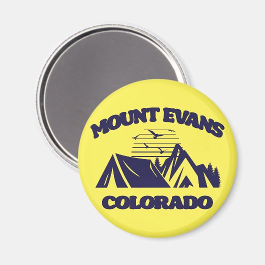Mount Evans, Colorado Magneet (Voorkant / Achterkant)