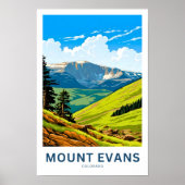 Mount Evans Colorado Reisprint Poster (Voorkant)