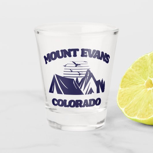 Mount Evans, Colorado Shot Glas (Voorkant)